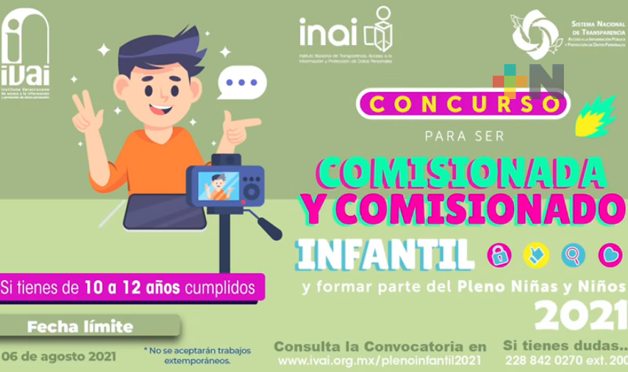 Todo listo para el concurso del Comisionado y Comisionada infantil Veracruz 2021