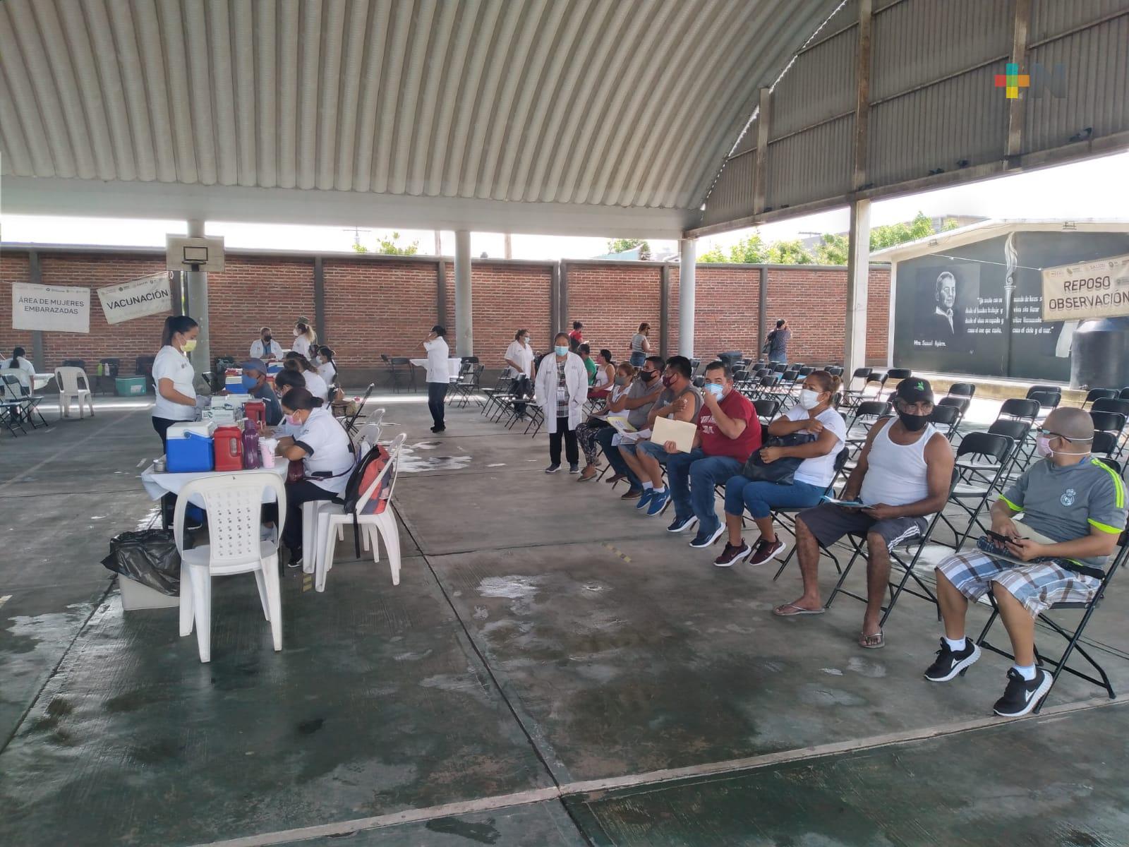 Último día de vacunación  para personas de 40 a 49 años en el municipio de Veracruz