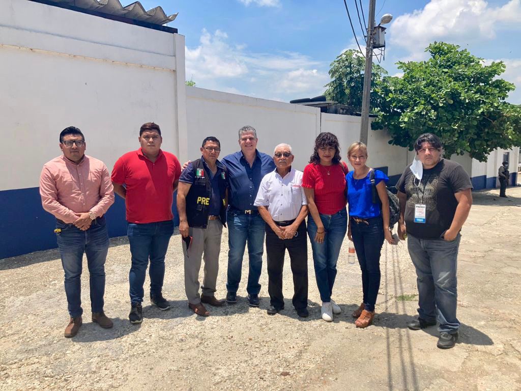 Sostiene SSP reunión con periodistas en Nanchital