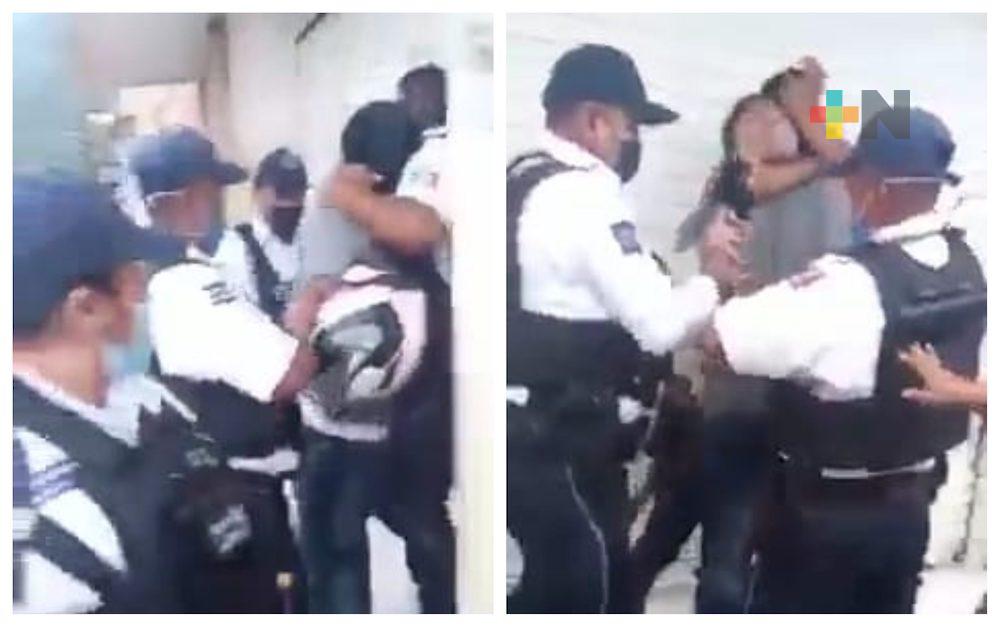 De uso excesivo de la fuerza pública, acusan a policías municipales de Orizaba