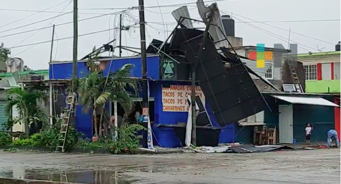 Largas horas se vivieron en Tuxpan ante el impacto de Grace