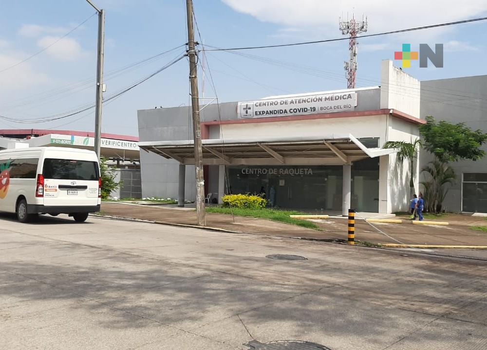 Vuelven a habilitar Centro de Raqueta para atender a pacientes de COVID-19