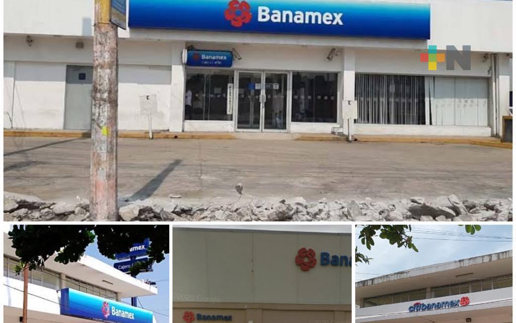Por no ser rentables, cerraron sucursales de City Banamex en Coatzacoalcos y Acayucan
