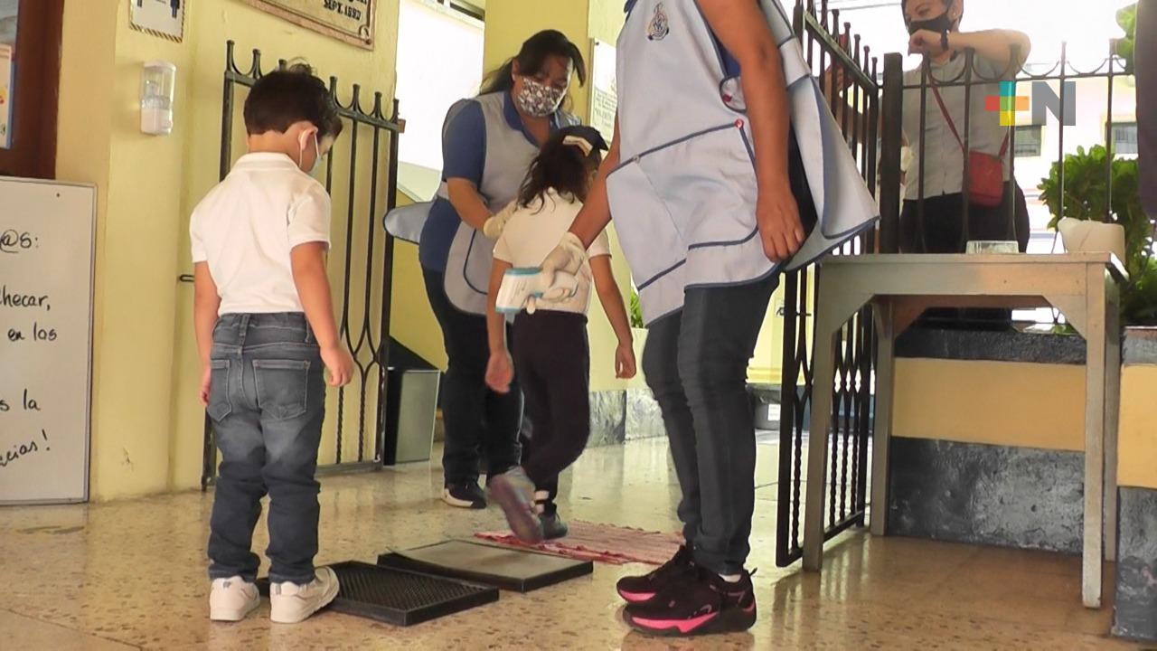 Más del 40 % de estudiantes de nivel básico acuden a clases presenciales en el estado de Veracruz