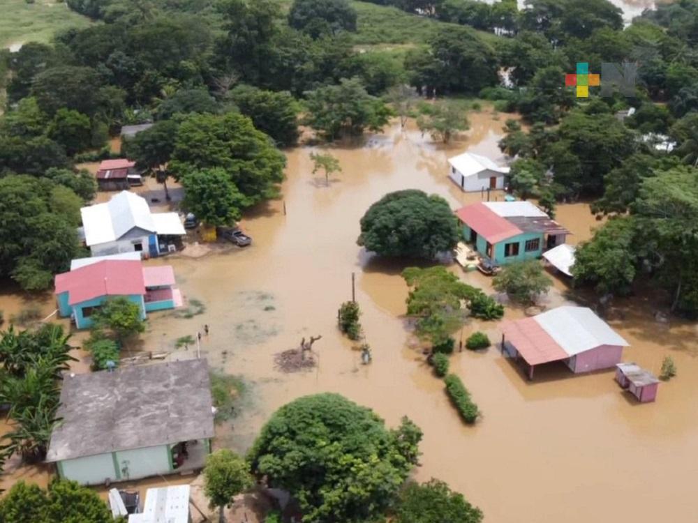 Comienzan a descender ríos en el sur de Veracruz