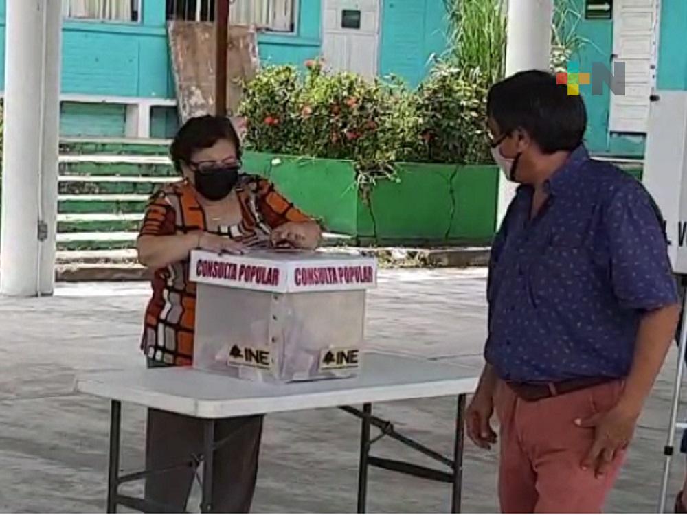 Copiosas votaciones, se registraron durante Consulta Popular en municipio de Tuxpan