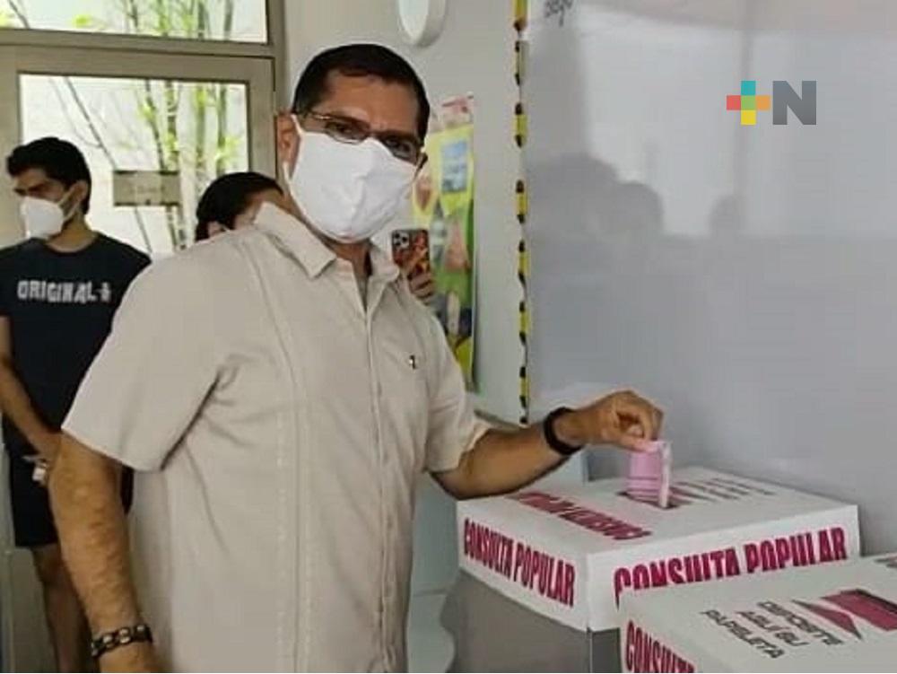 En Coatzacoalcos, Consulta Popular ha transcurrido con tranquilidad y buena participación: alcalde