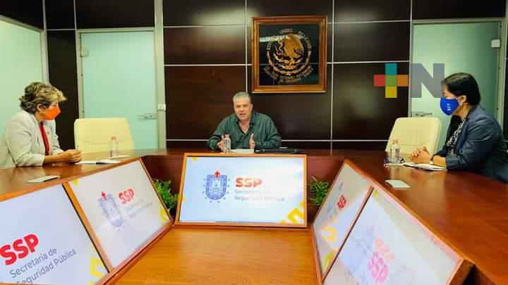 Se reúne el secretario de Seguridad Pública con la vicepresidenta de la CANACINTRA