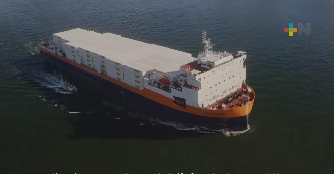 Ferrobuque Cherokee acelerará transporte de contenedores en Coatzacoalcos