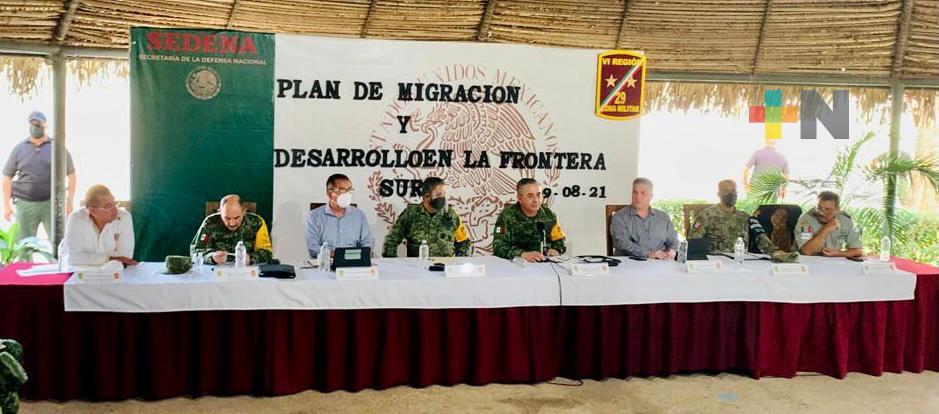 Coordinan trabajos SSP, Sedena y Guardia Nacional para rescate humanitario de migrantes