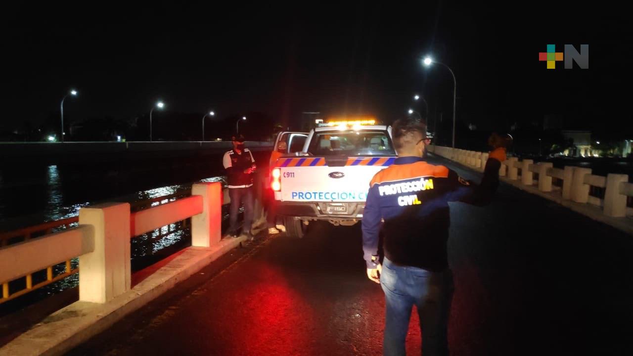 La Coordinación Nacional de Protección Civil monitorea el Río Jamapa