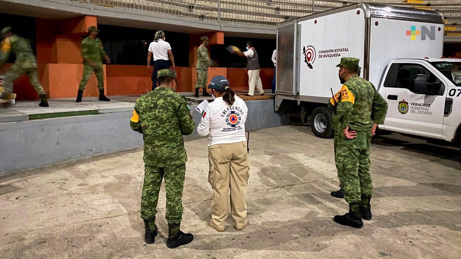 Se abastece de apoyos e insumos al Centro de Mando en Papantla: PC Estatal