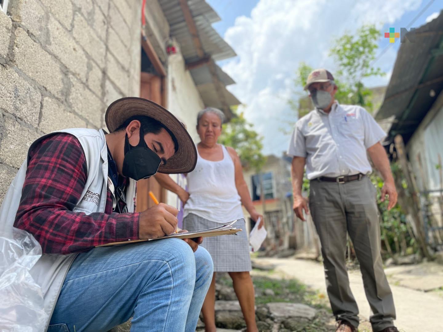 Sedesol Estatal y la Secretaría del Bienestar realizan casa por casa, el censo de damnificados: Cuitláhuac García