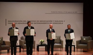 México es anfitrión de negociación y diálogo entre el Gobierno y Plataforma Unitaria de Venezuela