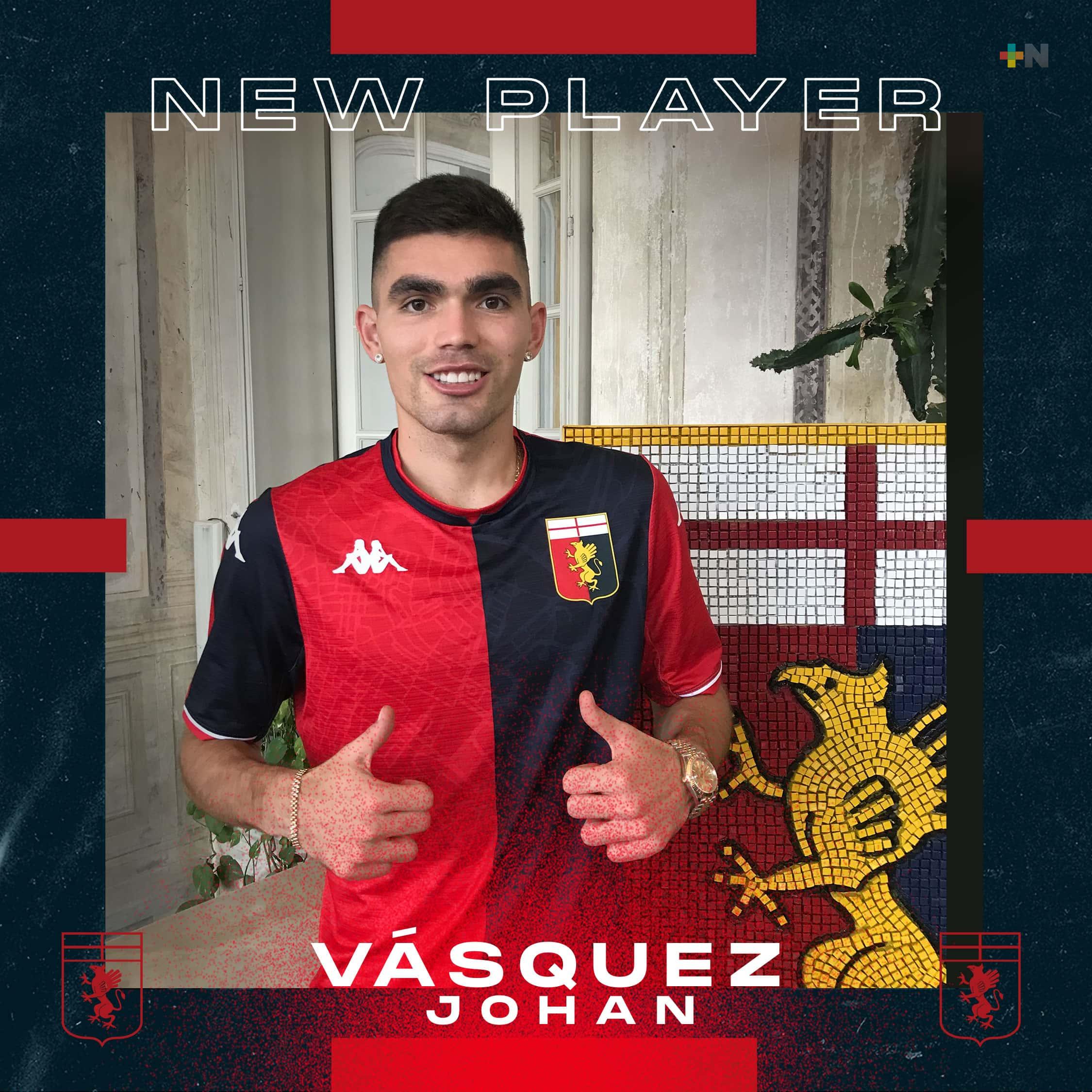 Genoa CFC hace oficial el fichaje de Johan Vásquez