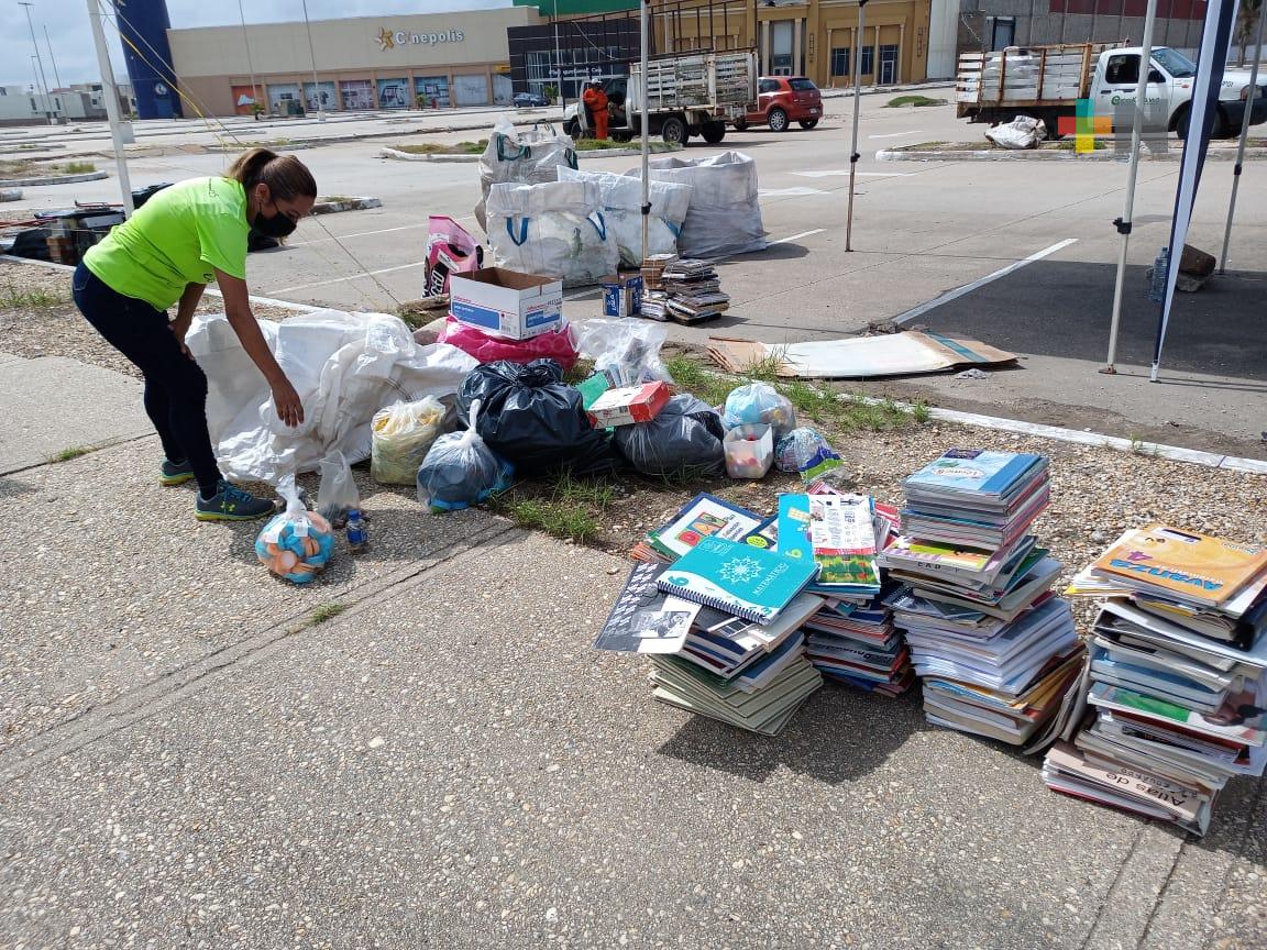 Realizan reciclatón en apoyo a persona atropellada en Coatzacoalcos