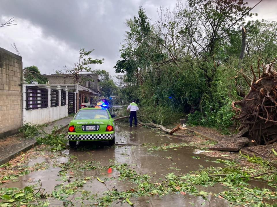 SSP recorre zonas afectadas por el paso de Grace