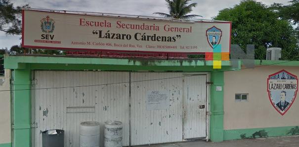 Alertan sobre un contagio de Covid en personal administrativo de secundaria de Boca del Río