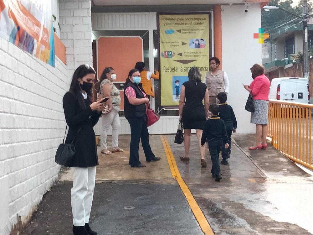 Con clases presenciales, escuelas de Xalapa dieron inicio al ciclo escolar 2021-2022