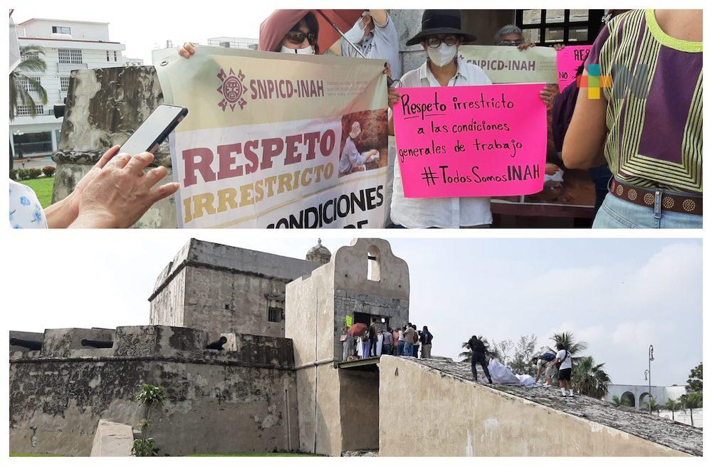 Antropólogos de INAH realizan marcha pacífica en Veracruz