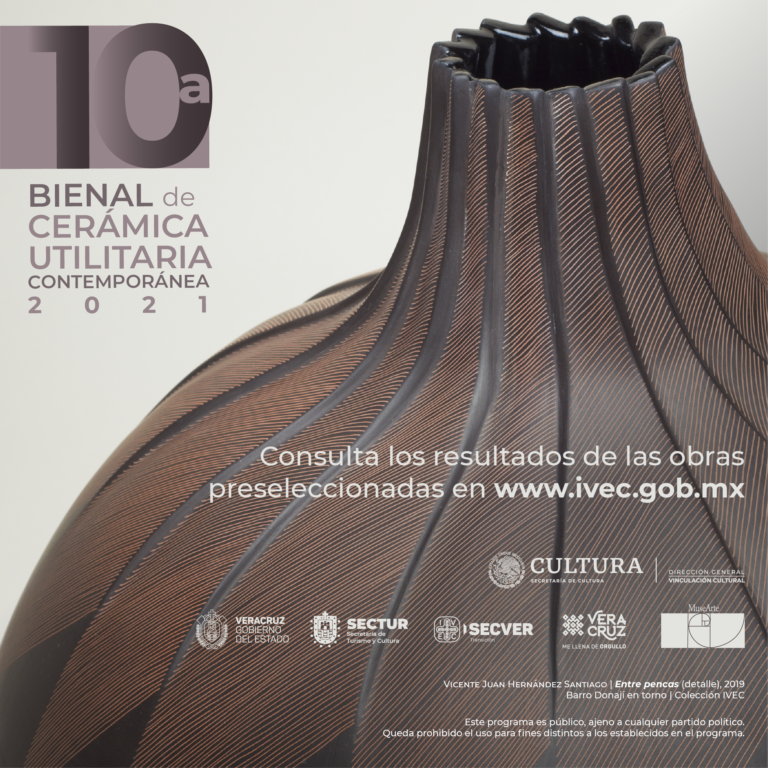 Da a conocer preselección de obras de 10ª Bienal de Cerámica Utilitaria Contemporánea 2021