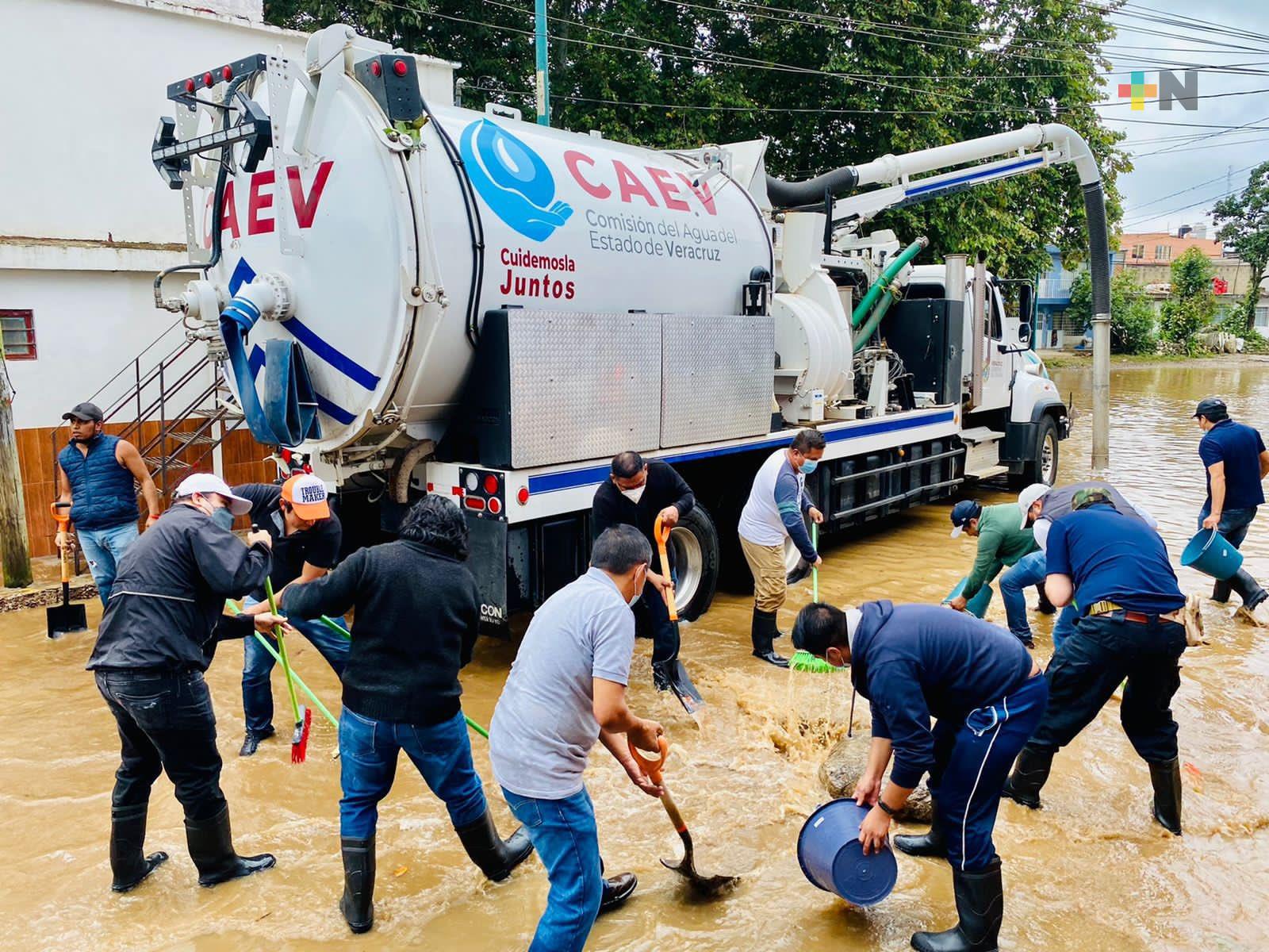 Agua, saneamiento y limpieza en poblaciones afectadas: CAEV