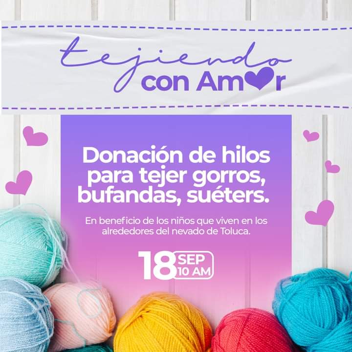 Invitan a donar estambres para gorros y bufandas en beneficio de comunidades aledañas al Nevado de Toluca
