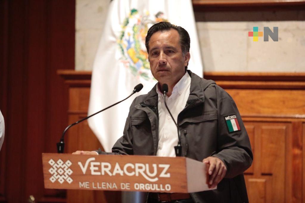 Veracruz trabaja con todo el Estado de Fuerza de Tarea: Cuitláhuac García