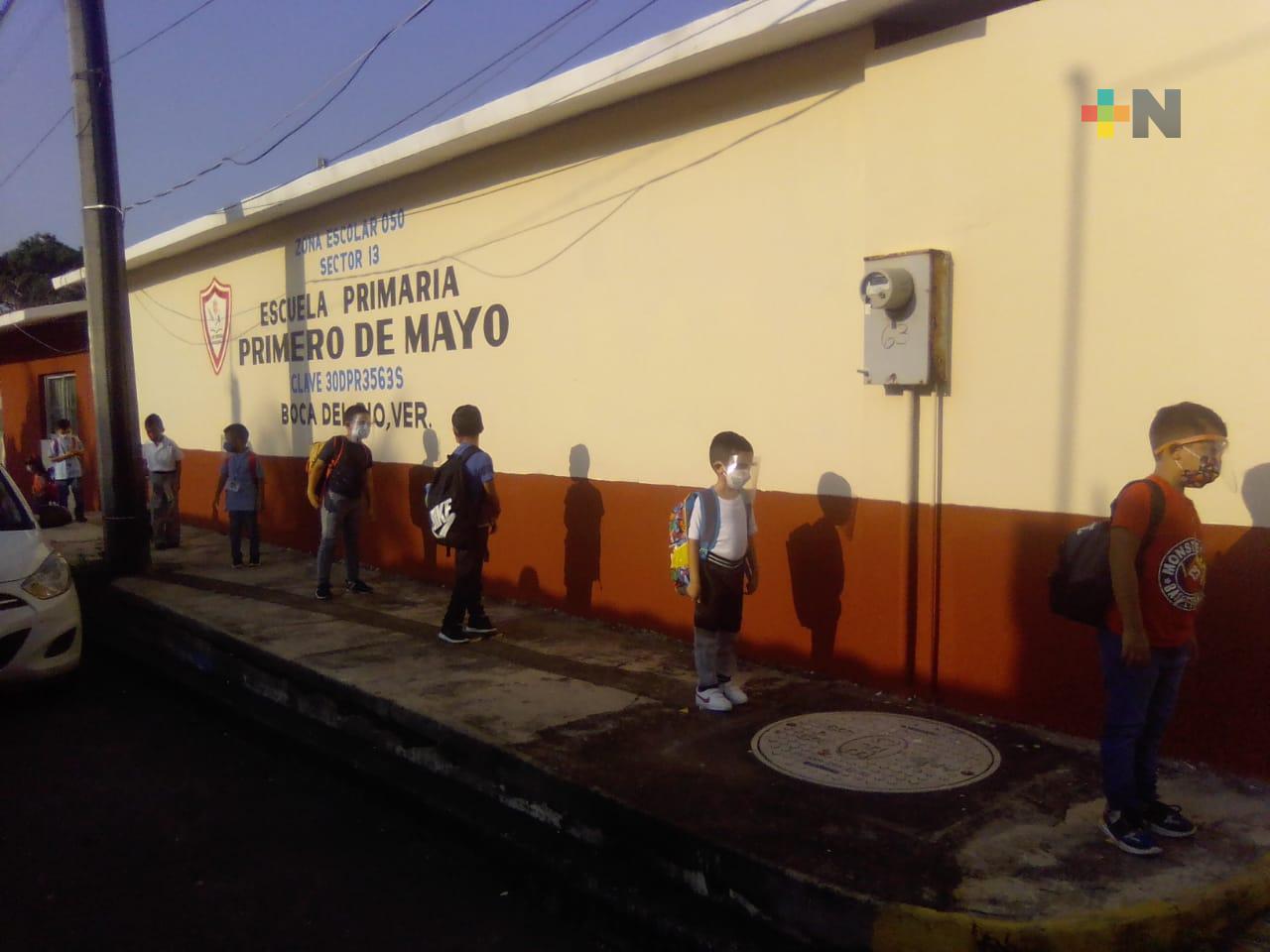Con más de 50 alumnos, escuela «Primero de Mayo» de Boca del Río inició clases presenciales