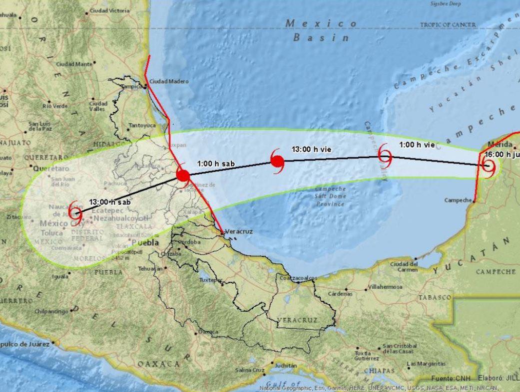 Gobierno de Veracruz se mantiene en alerta en tres puntos estratégicos ante entrada de Grace