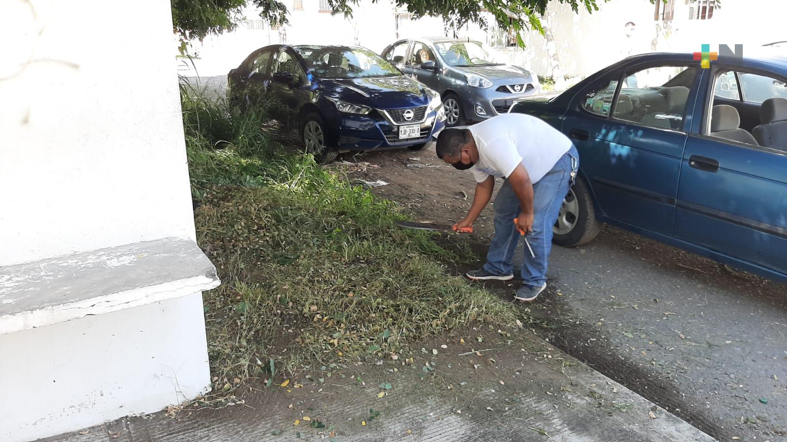 Participar en jornadas de limpieza de escuelas en Veracruz, exhorta Manuel Huerta