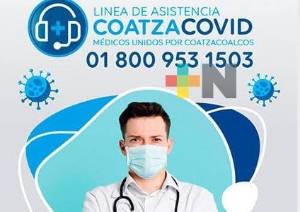 Reactivan línea de asistencia médica gratuita CoatzaCovid