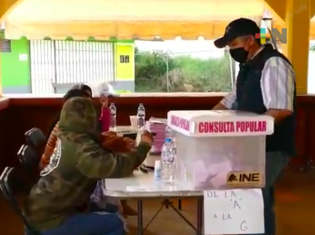 Consulta Popular se llevó a cabo en paz y tranquilidad en la sierra de Huayacocotla