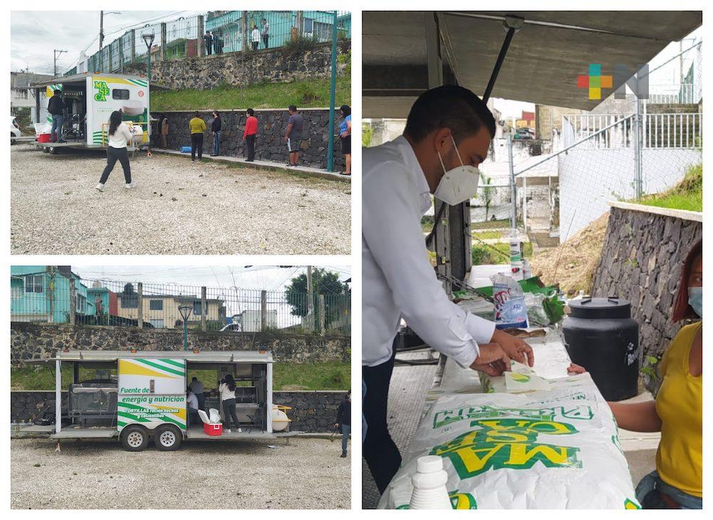 Por contingencia, distribuirán tortilla de forma gratuita en zonas vulnerables de Xalapa