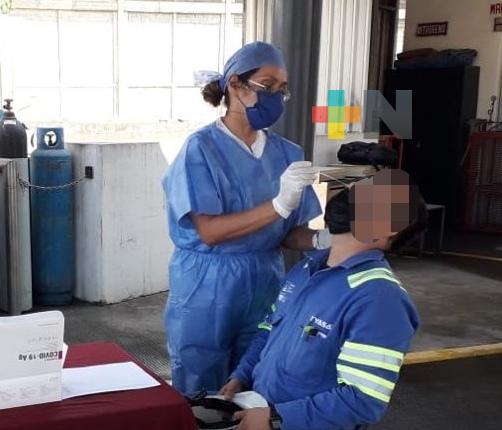 IMSS Veracruz sur aplica medidas preventivas contra  COVID-19 en centros de trabajo