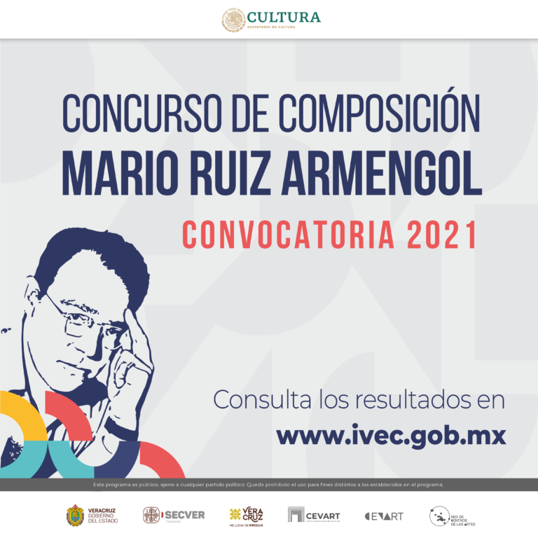 Presenta IVEC los resultados del Concurso de Composición “Mario Ruiz Armengol” 2021