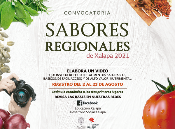 Emite Ayuntamiento de Xalapa convocatoria Sabores Regionales 2021