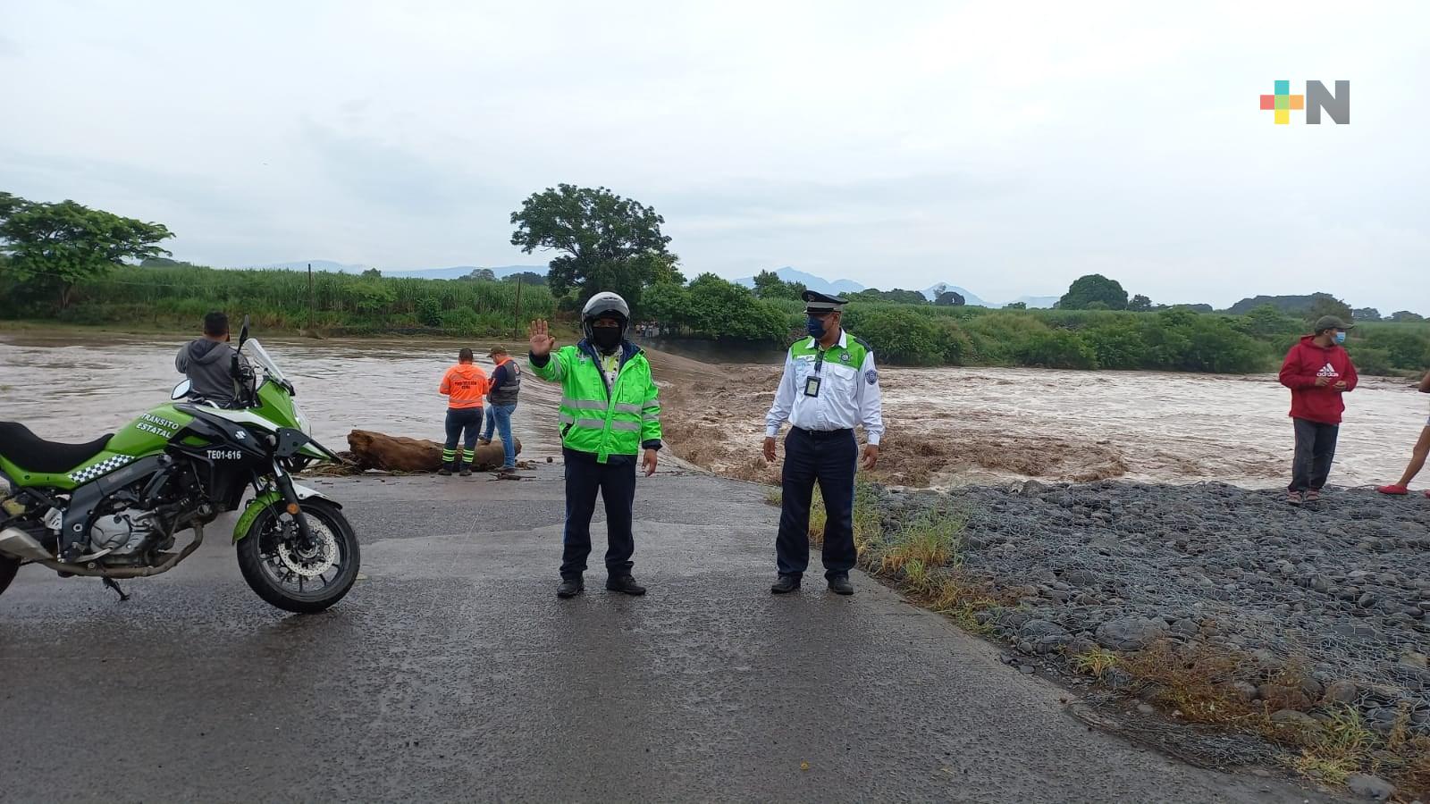 Desborda Río Actopan y es cerrada la circulación de la carretera Real del Oro – Zempoala
