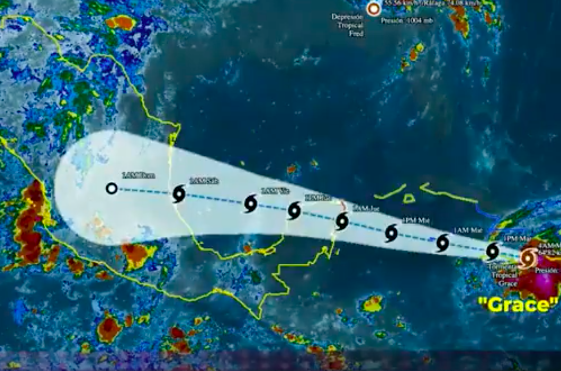 Protección Civil de Tuxpan mantiene monitoreo constante de trayectoria y evolución del huracán Grace