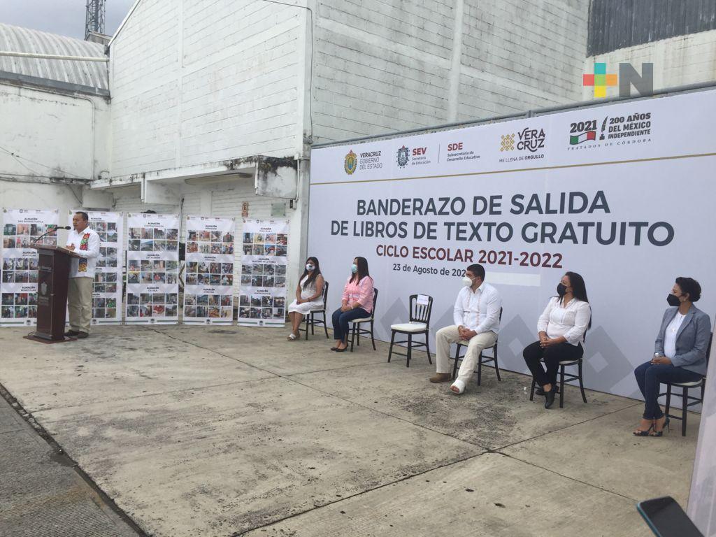 Inició traslado de libros de texto gratuitos a toda la entidad veracruzana