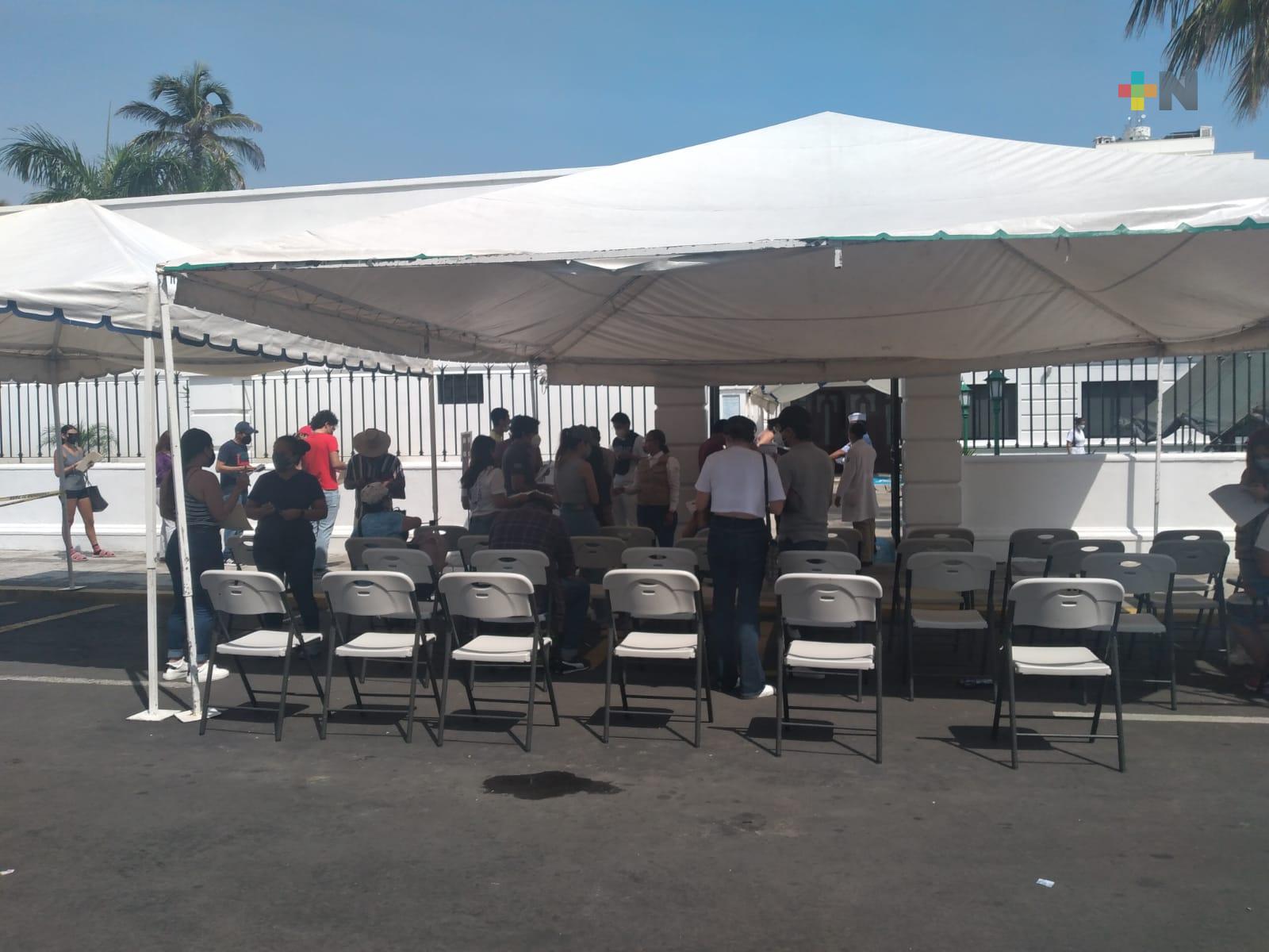 De manera ágil, avanzó segundo día de vacunación de mayores de 18 años en municipio de Veracruz