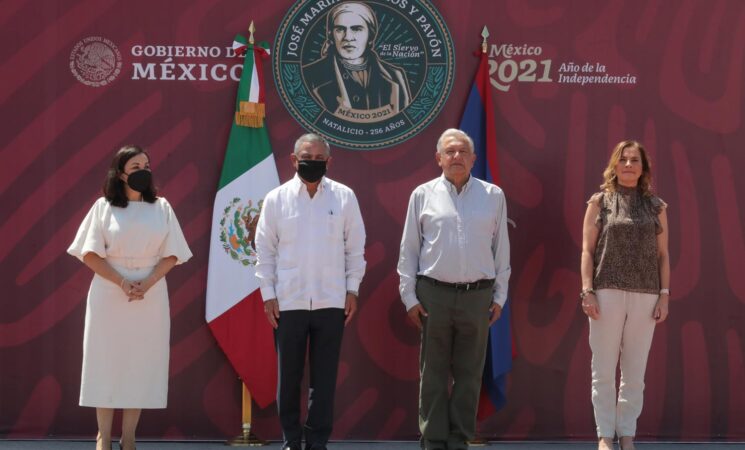 Presidente conmemora 256 Aniversario del Natalicio de José María Morelos
