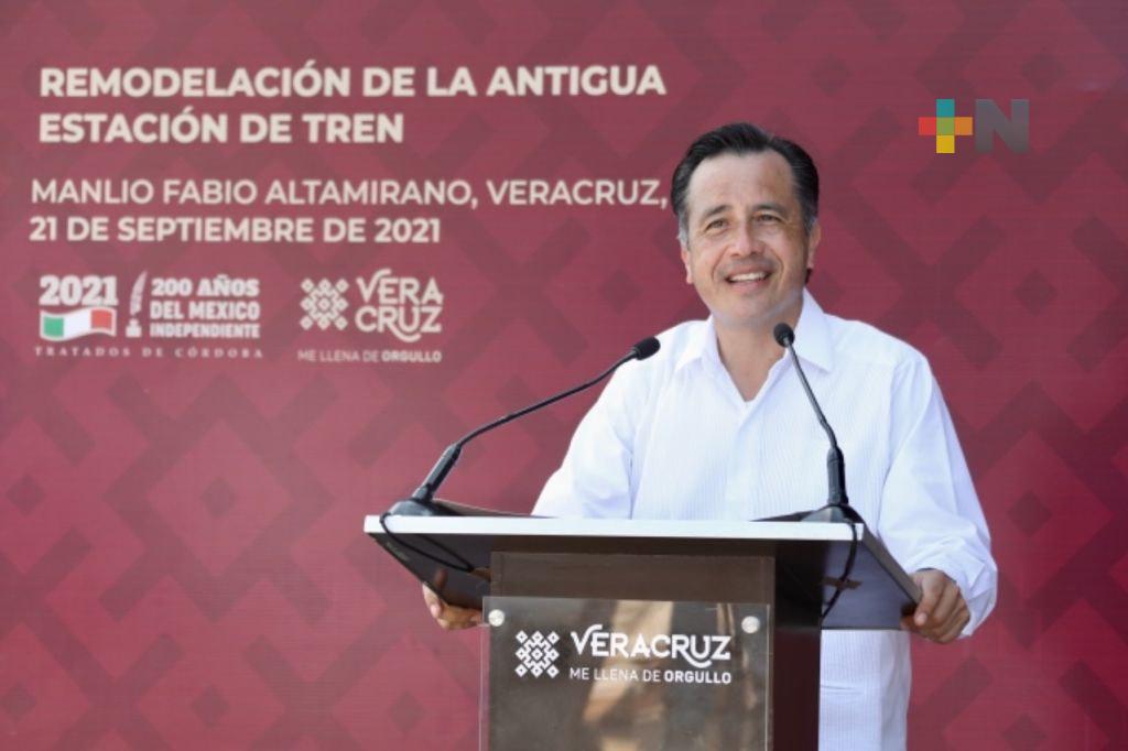 Inaugura Cuitláhuac García Jiménez remodelación de Estación La Purga