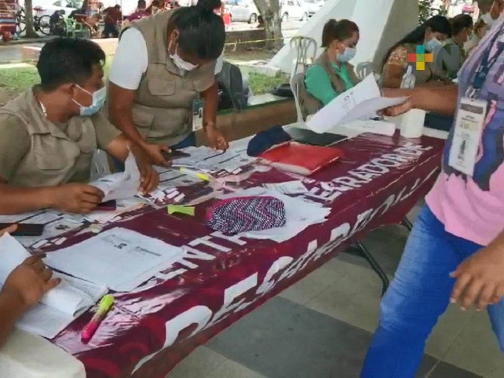 Bienestar programa recursos para jóvenes y damnificados en zona norte de Veracruz