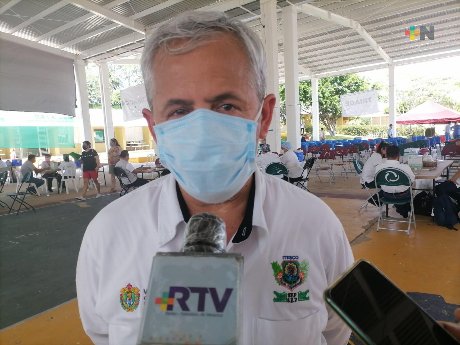 Deberán participar en simulacro de sismo, quienes se vacunen el domingo en Tecnológico de Coatzacoalcos