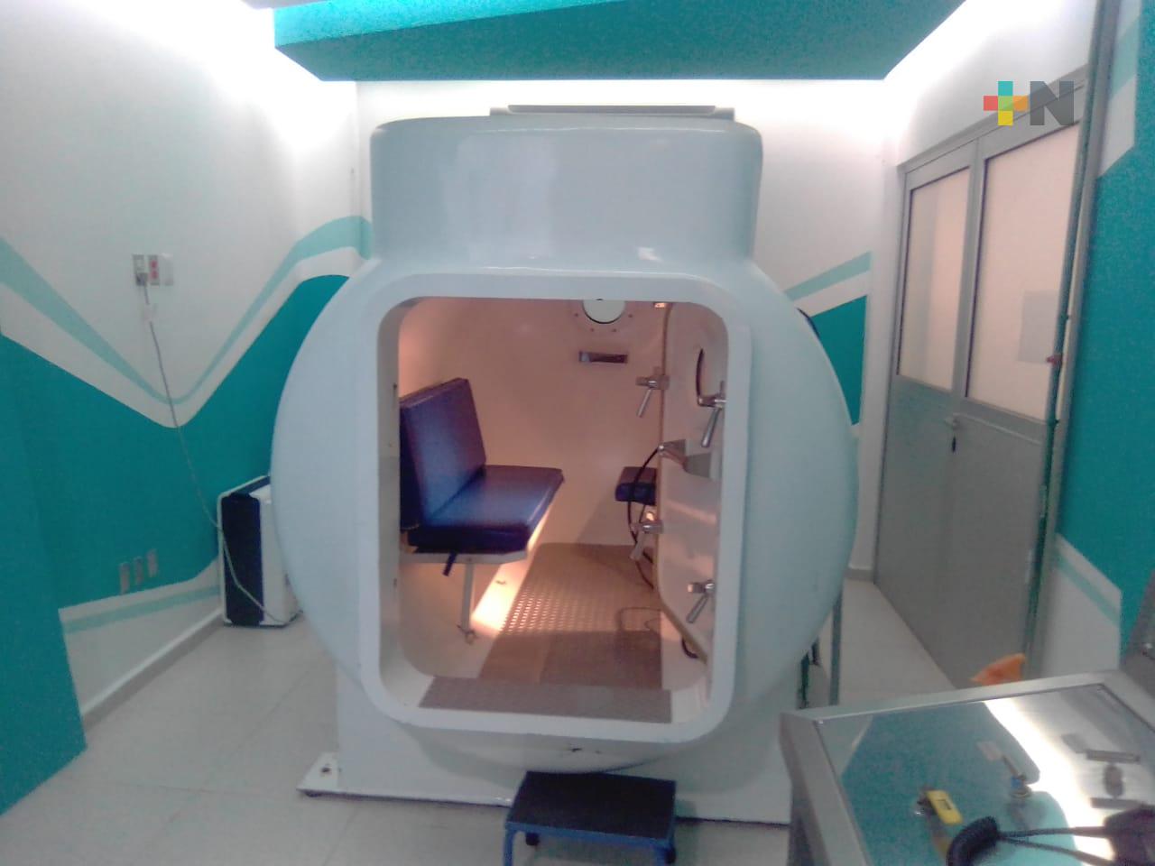 Cámara hiperbárica ayuda a cicatrizar más rápido