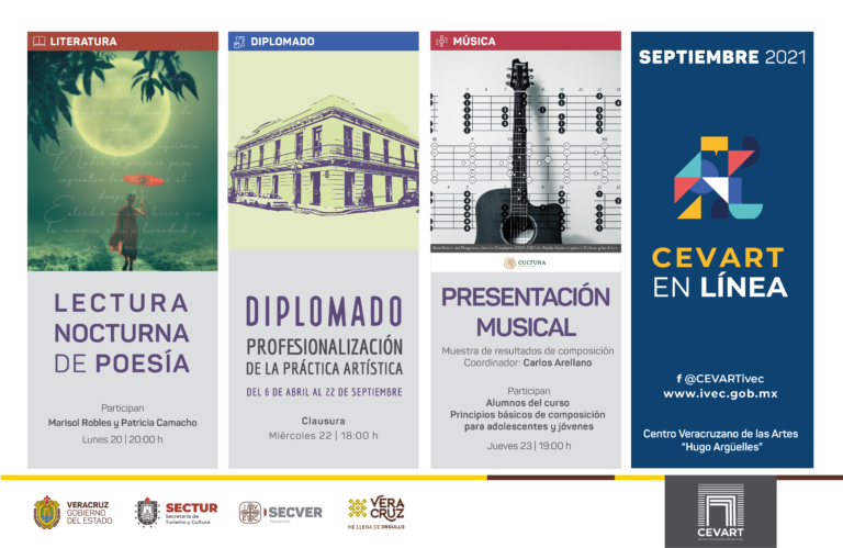 Presentan cartelera de actividades del Centro Veracruzano de las Artes “Hugo Argüelles”