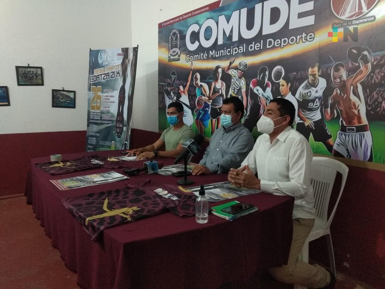Próximo 26 de septiembre Medio Maratón Coatza
