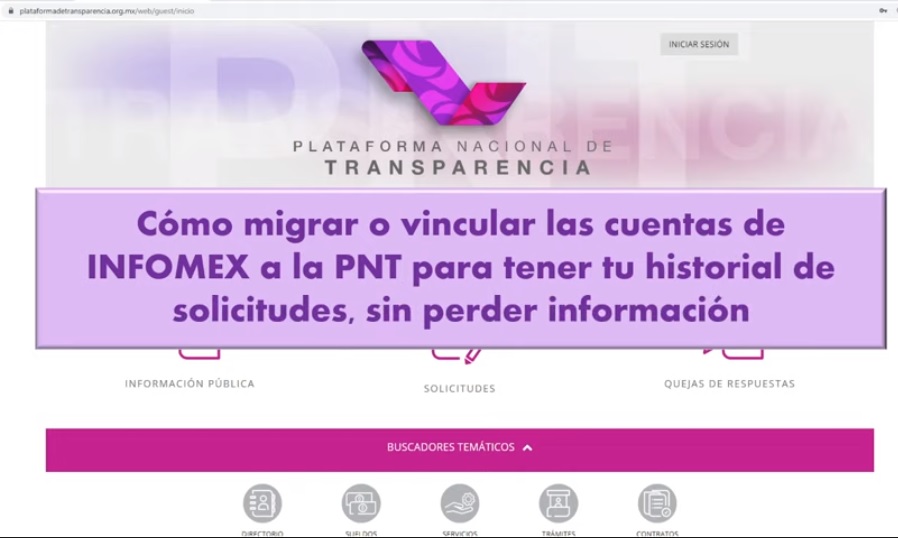 Con tutorial, INAI orientó a ciudadanía para migrar cuentas de Infomex a plataforma nacional