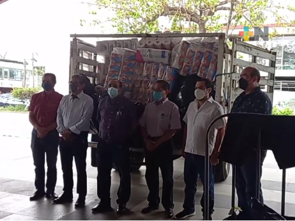 Consejo Coordinador Empresarial zona norte entregó toneladas de ayuda para damnificados de Poza Rica